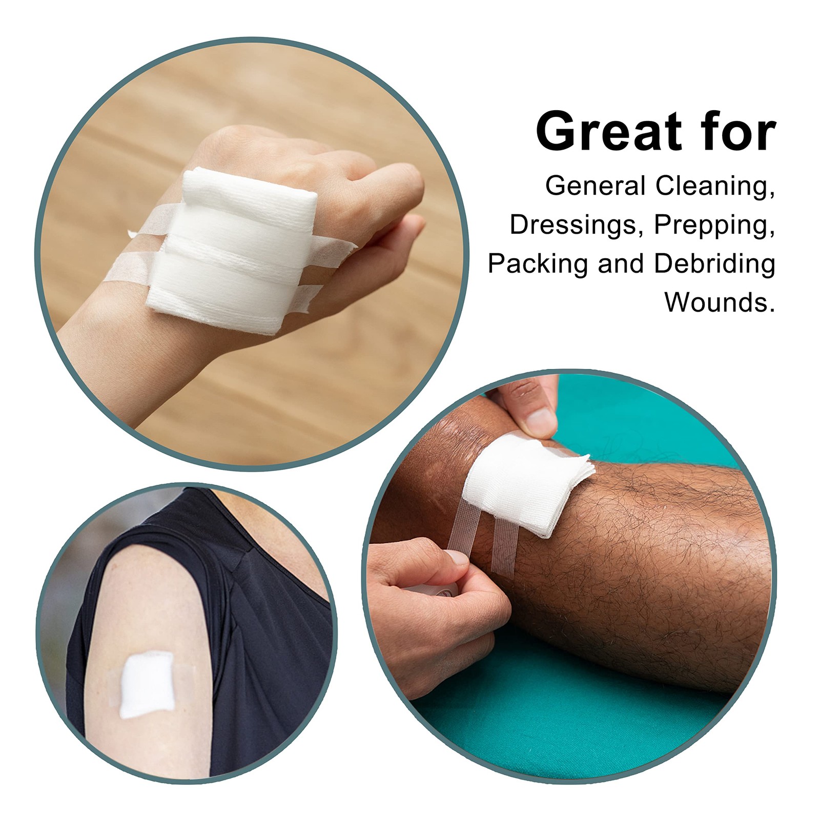 General Medi Sterile Gauze Sponges, 4″ x Non-Woven x (10 x 10 cm)