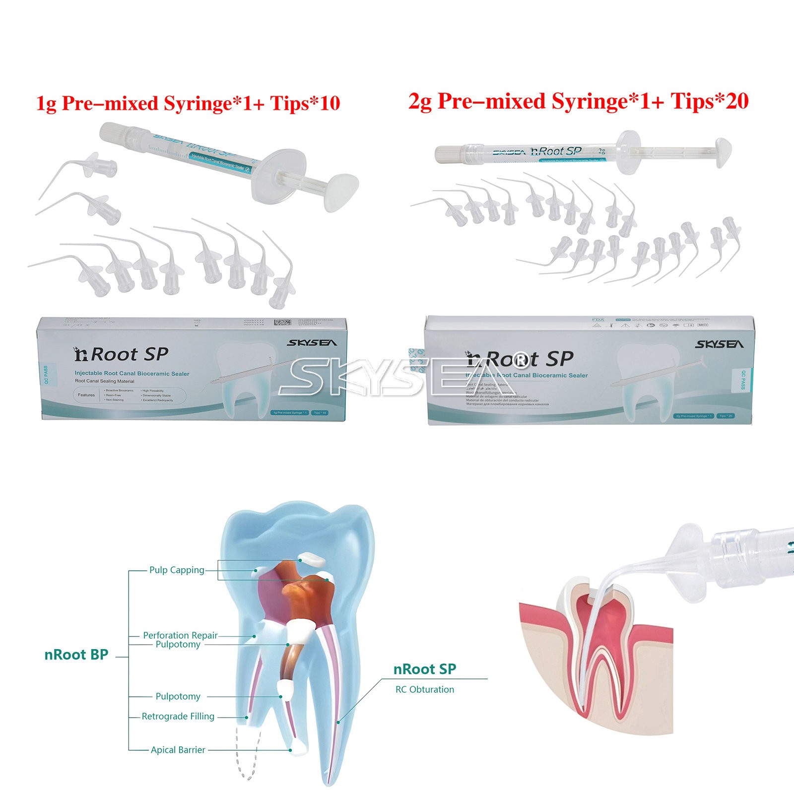 nRoot SP Dental Endo Filling Bioceramic Root Canal Sealing Material