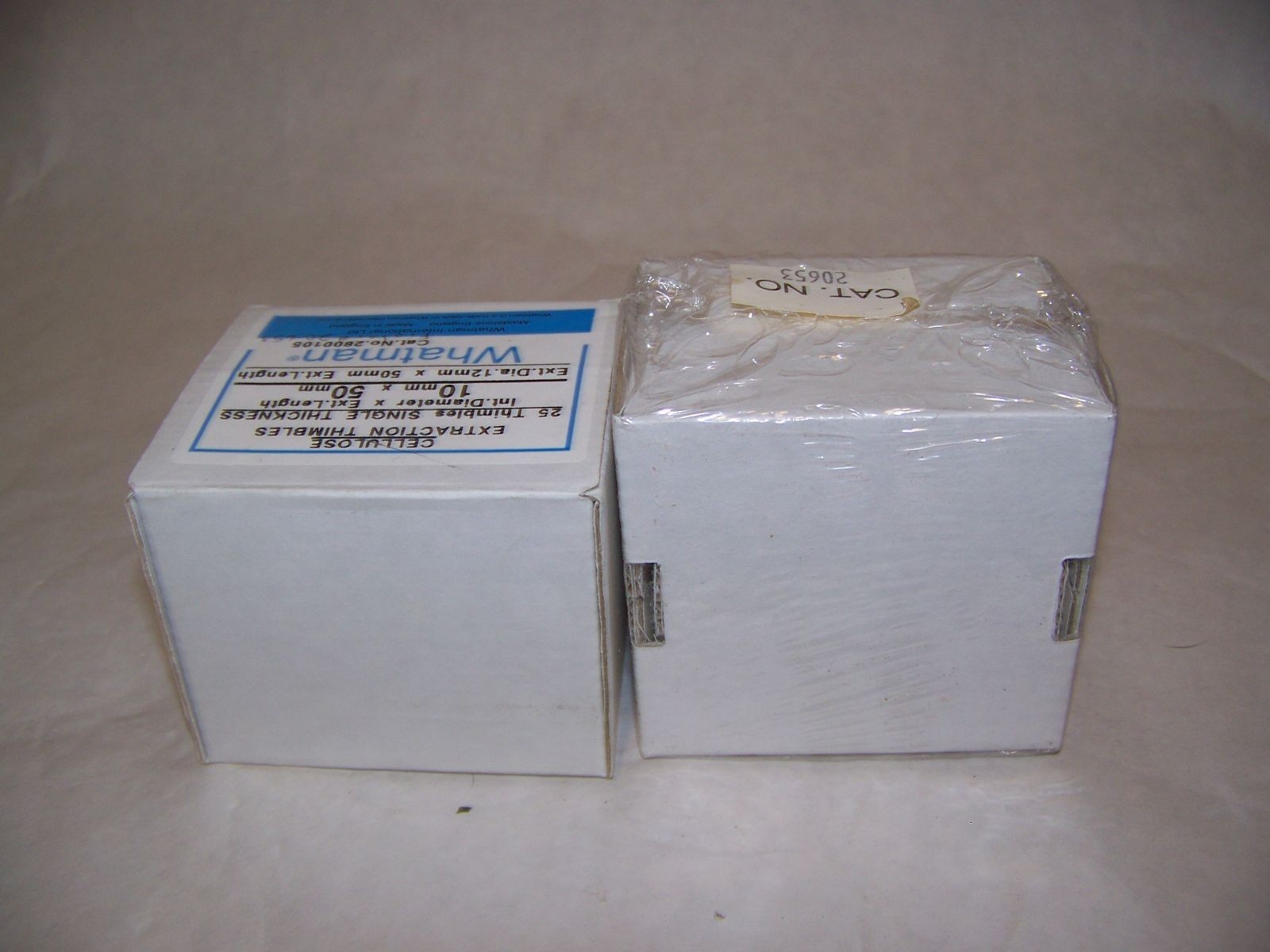 WHATMAN Cellulose Extraction Thimbles Single Thickness OD 12mm x 50mm Free Ship!