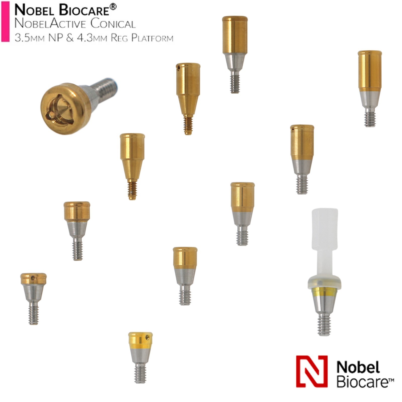 US Nobel Biocare Zest Locator Overdenture NOBEL Abutment NP & RP Retention Caps