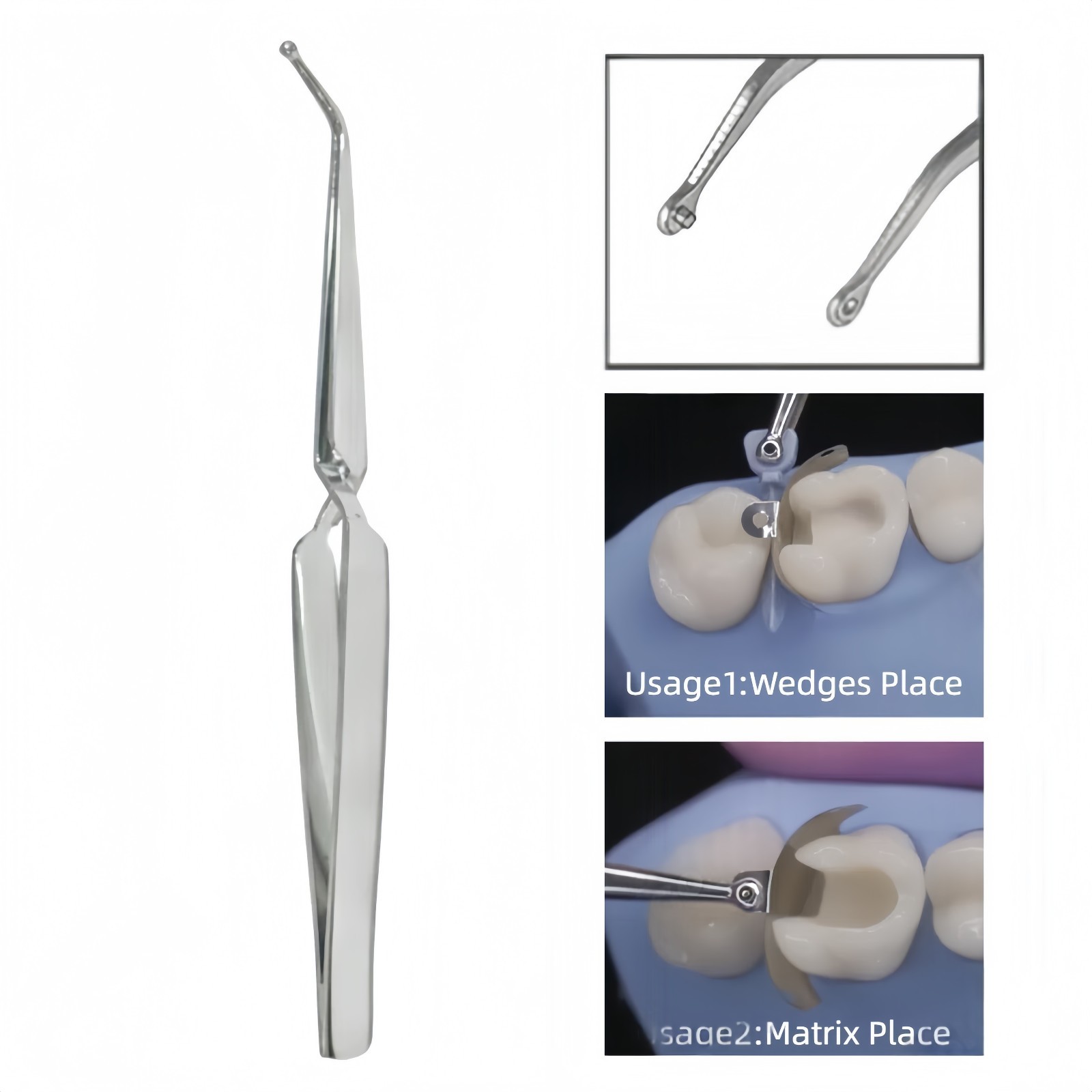 Dental Matrix Bands Ring Plier Placement Forcep 3D Tweezers Fits Palodent V3
