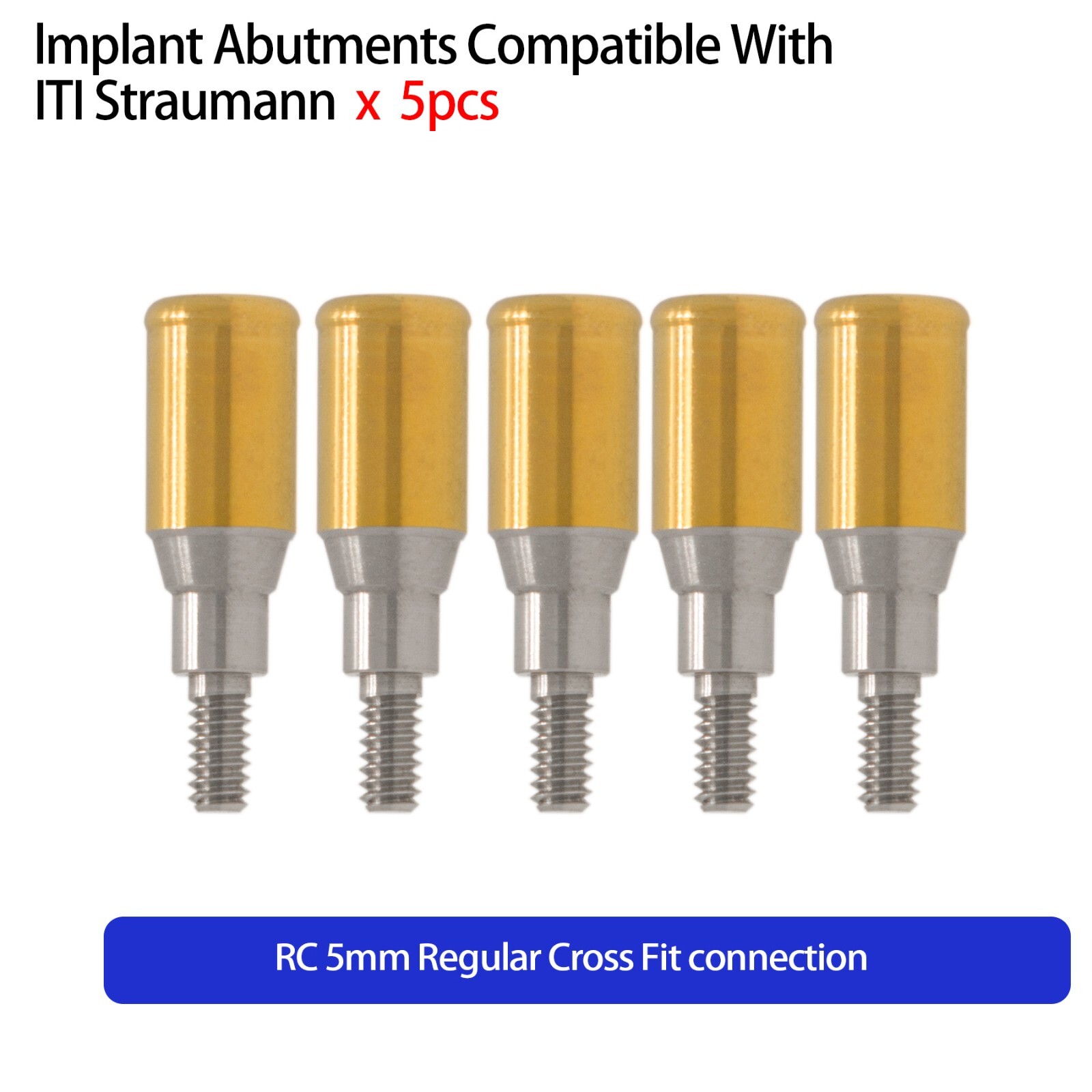 Dental Locator Attachment Abutment NC/RC Fits Straumann ITI 1.0-5.0mm Removable