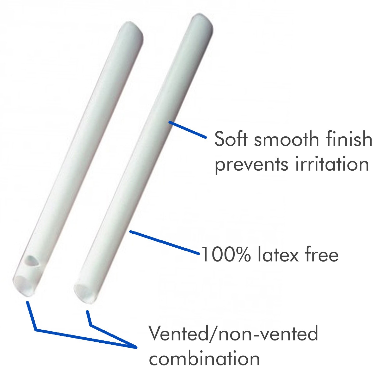 200 (2 Bag) HVE High Volume Evacuation Suction Dental Tips, Vented (White)