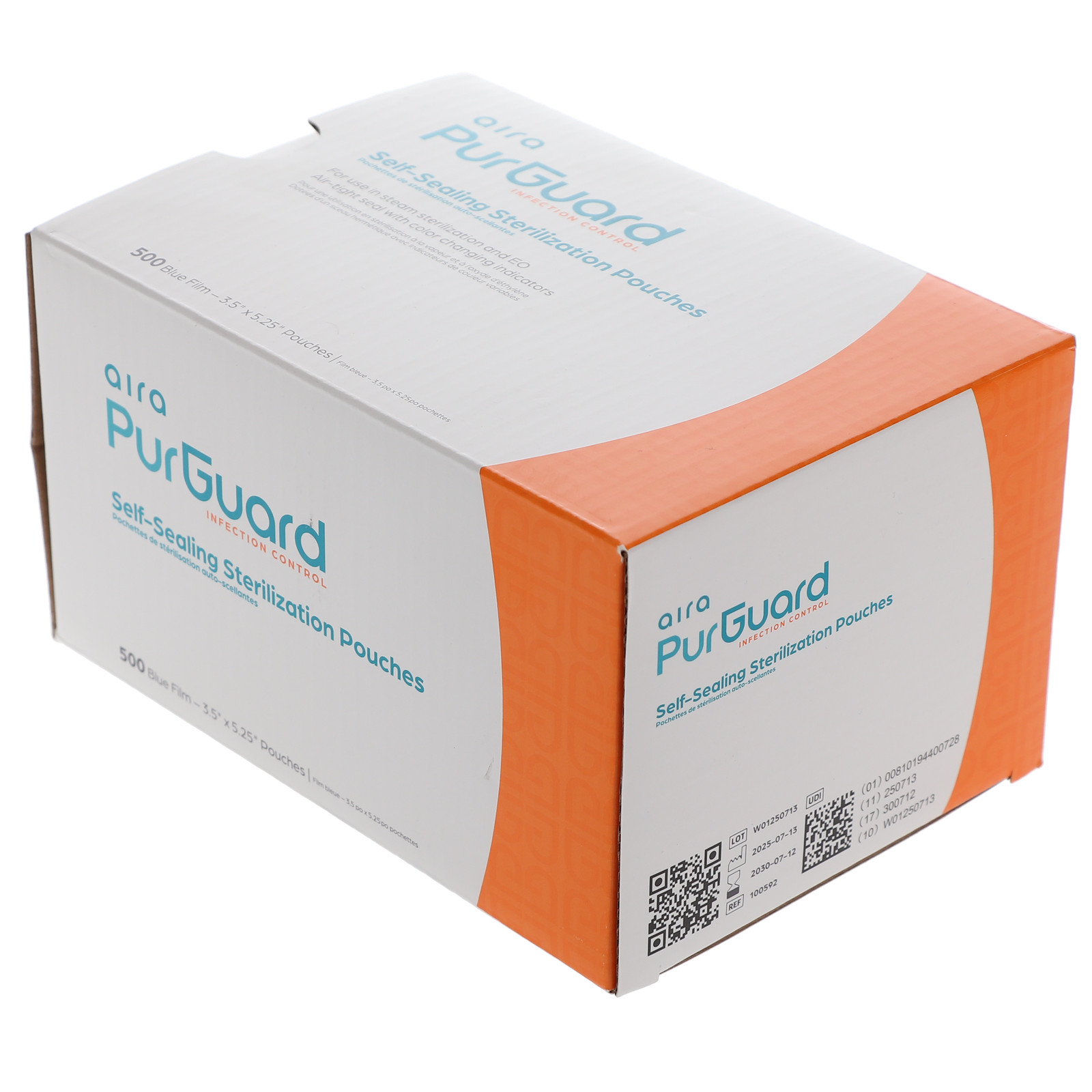 House Brand Dentistry 100592 Sterilization Pouches 3.50″X5.25″ Paper/Film 500/Bx