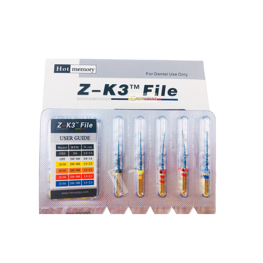 10-Packs Thermal Activity Dental Endo Root Canal Files Niti Rotary Britain K3