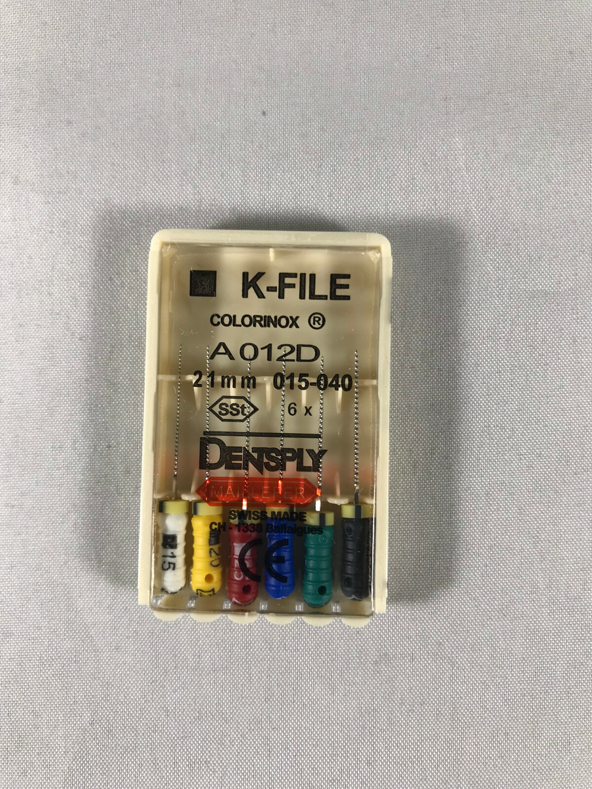 Dentsply Maillefer K-file Endodontic stainless steel 21mm All sizes 60 files/pk