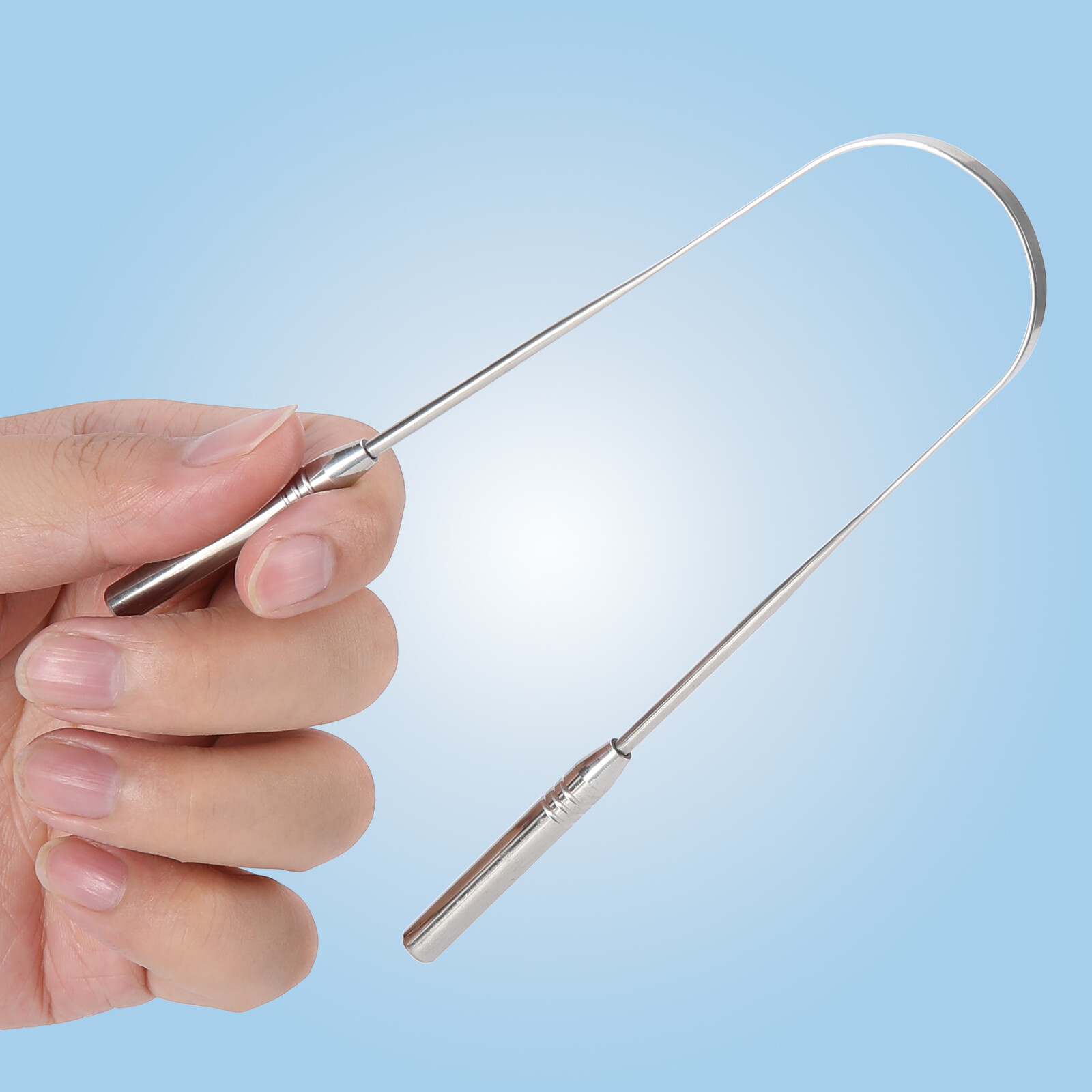 JMU Dental Tongue Scraper 304 Stainless Steel Tongue Cleaner