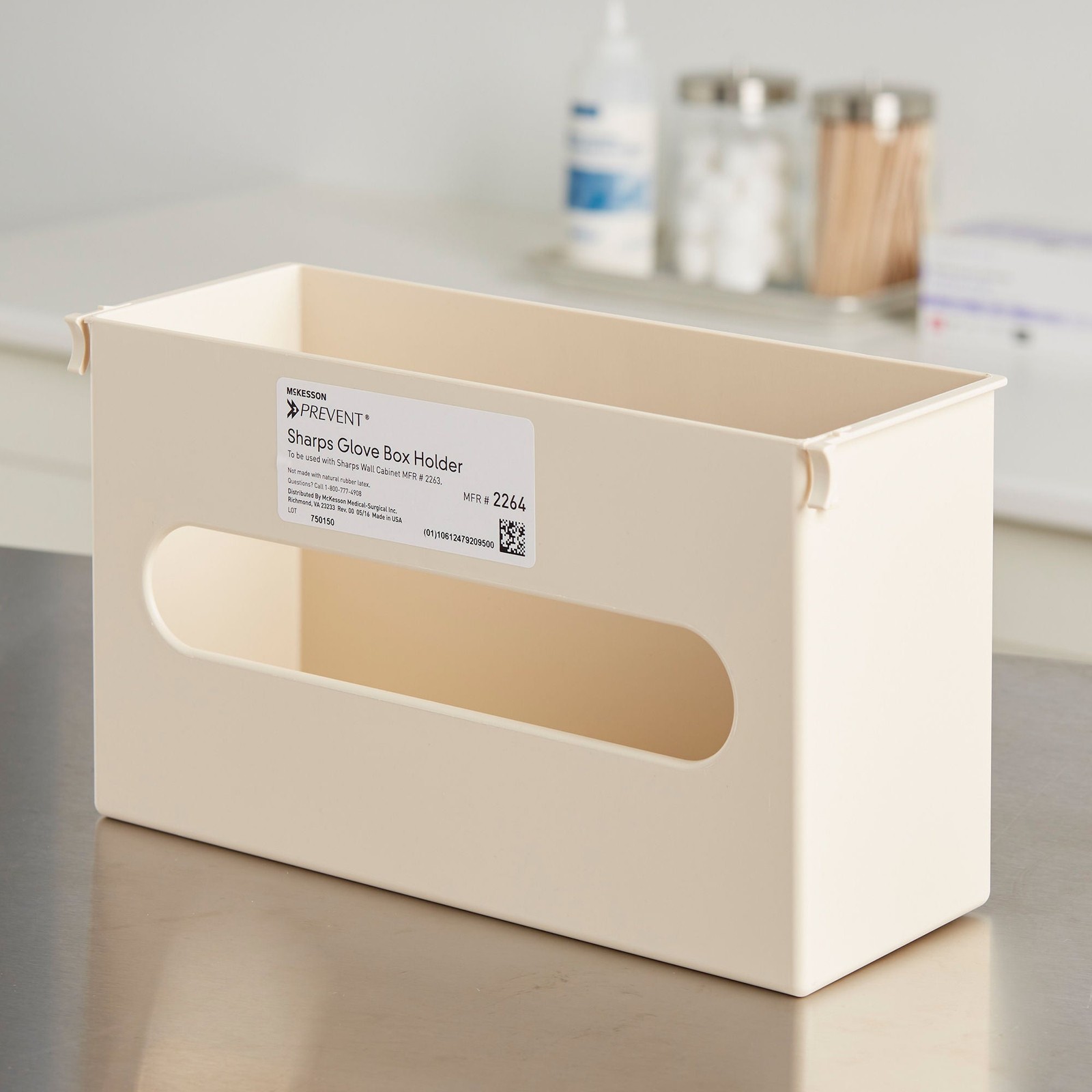McKesson Prevent Glove Box Holder Putty Plastic 1-Box Capacity 2264 1 Each