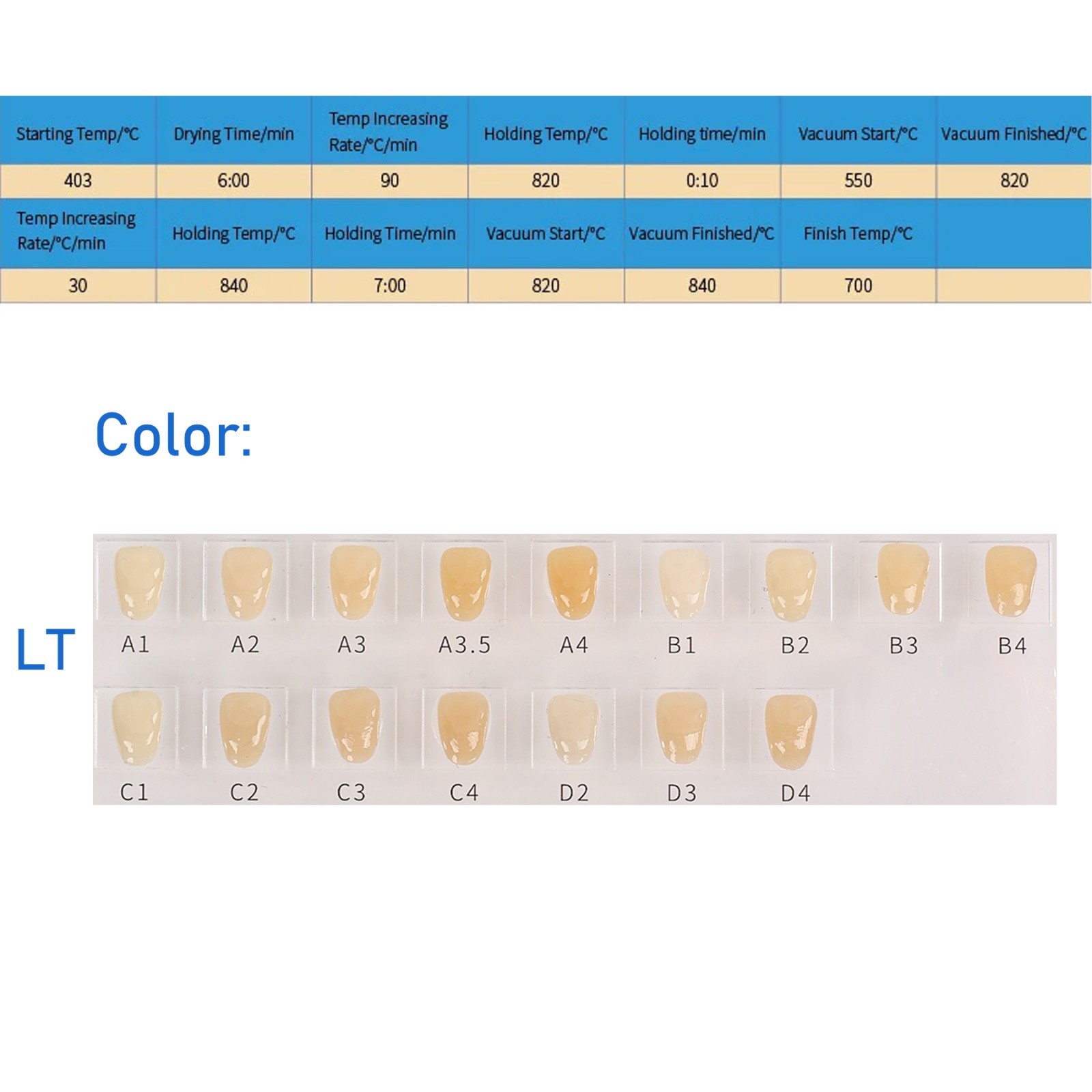US Dental Emax Lithium Disilicate Glass Ceramic Blocks C14 LT CEREC CAD/CAM