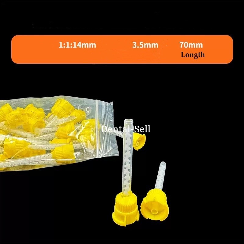 50/1000Pc Dental Impression Material Mixing Tips T Type for Light Body 1:1 Ratio