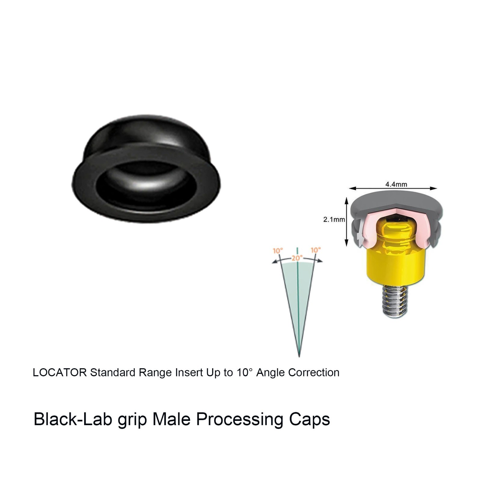 US Dental Retention Cap Set And Male Cap Insertion Extraction Locator core Tool