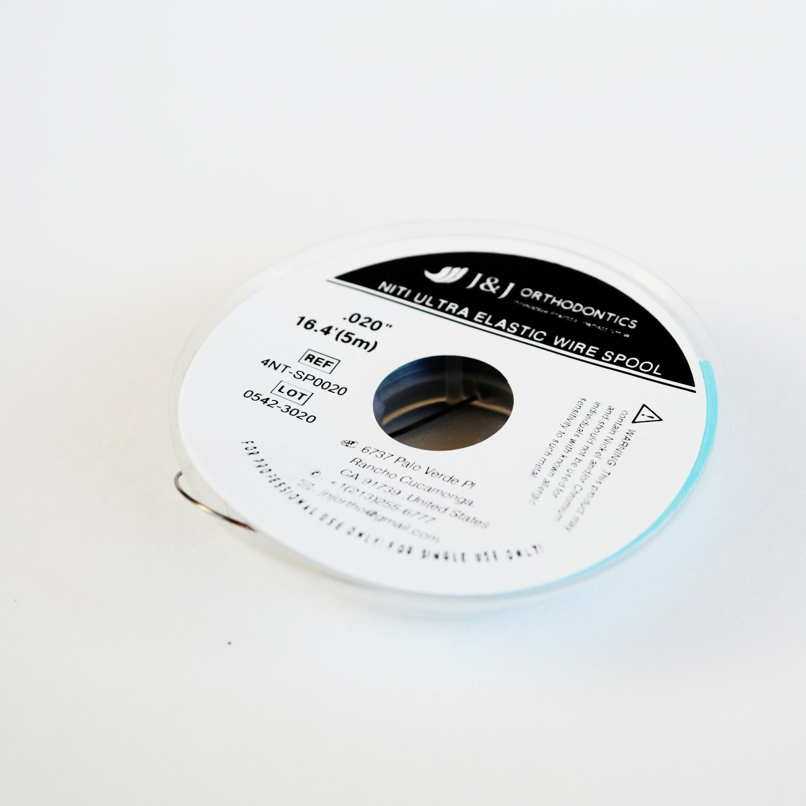 J&J Ortho™ Orthodontic NiTi Ultra Elastic Wire Spool 16.4′(5m)