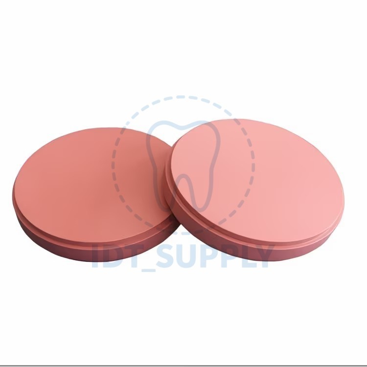 Dental PEEK Disc CAD CAM Milling Blank 98mm Implant Denture Gingiva Pink White