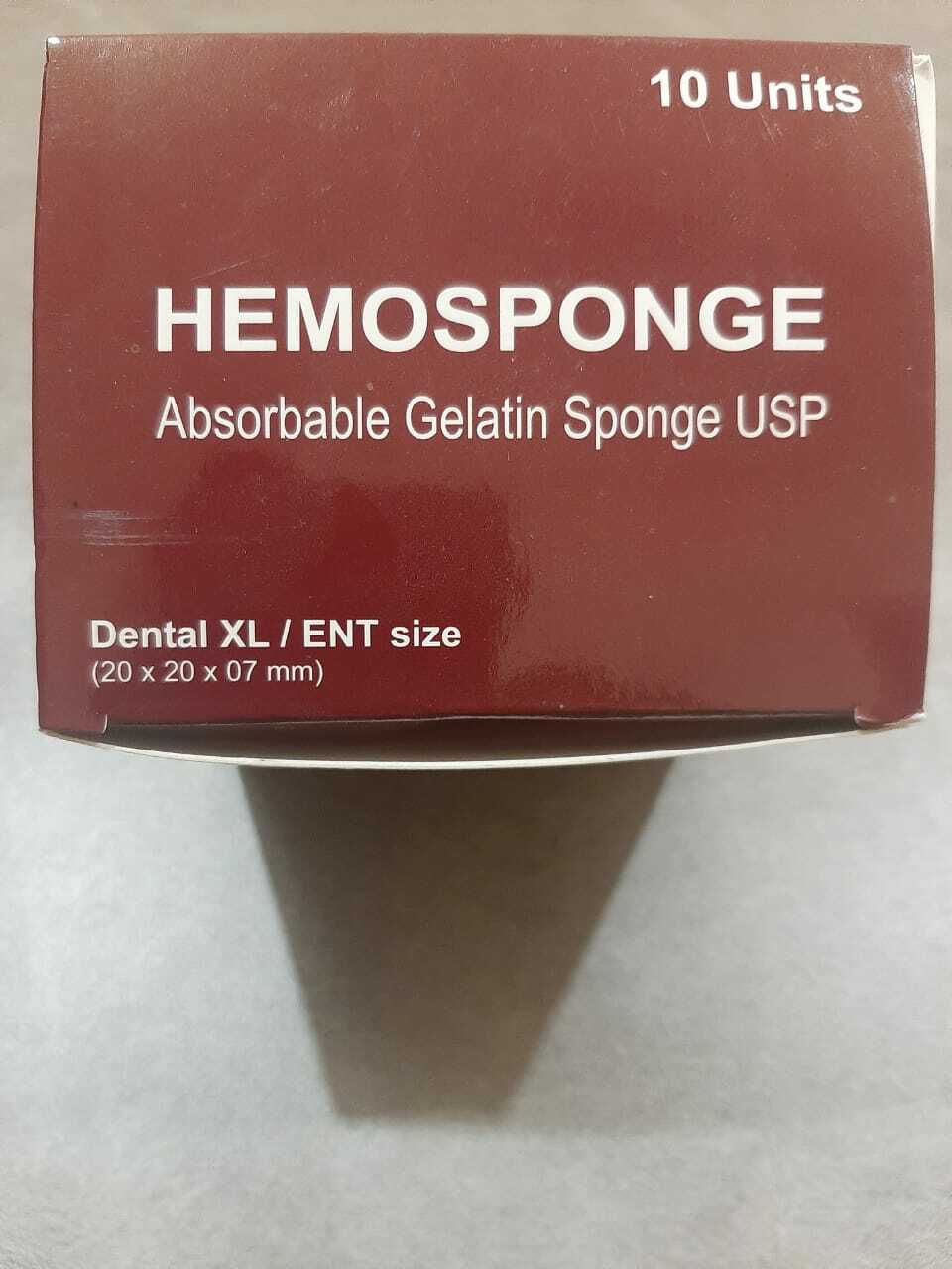 Dental Gelatin Sponges Absorbable Sterile Gelfoam Hemocollagene 10pcs ENT size