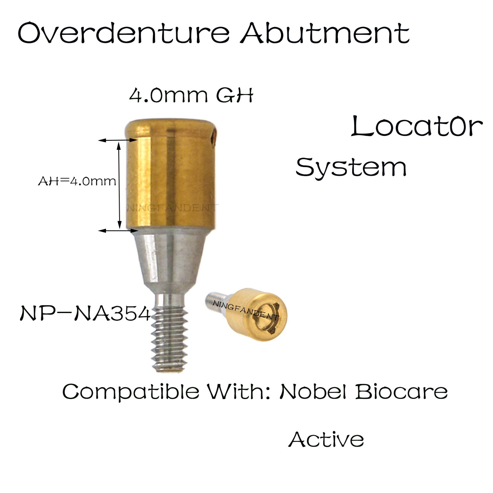 For Nobel active Implant Locator Abutment Screw 3.5mm NP
