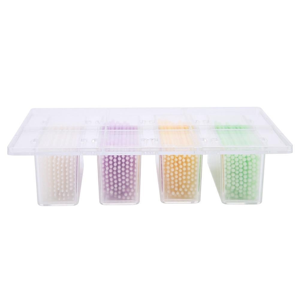 Dental Orthodontic Plactic Applicator Dispenser Instrument +400 Pcs Micro Brush