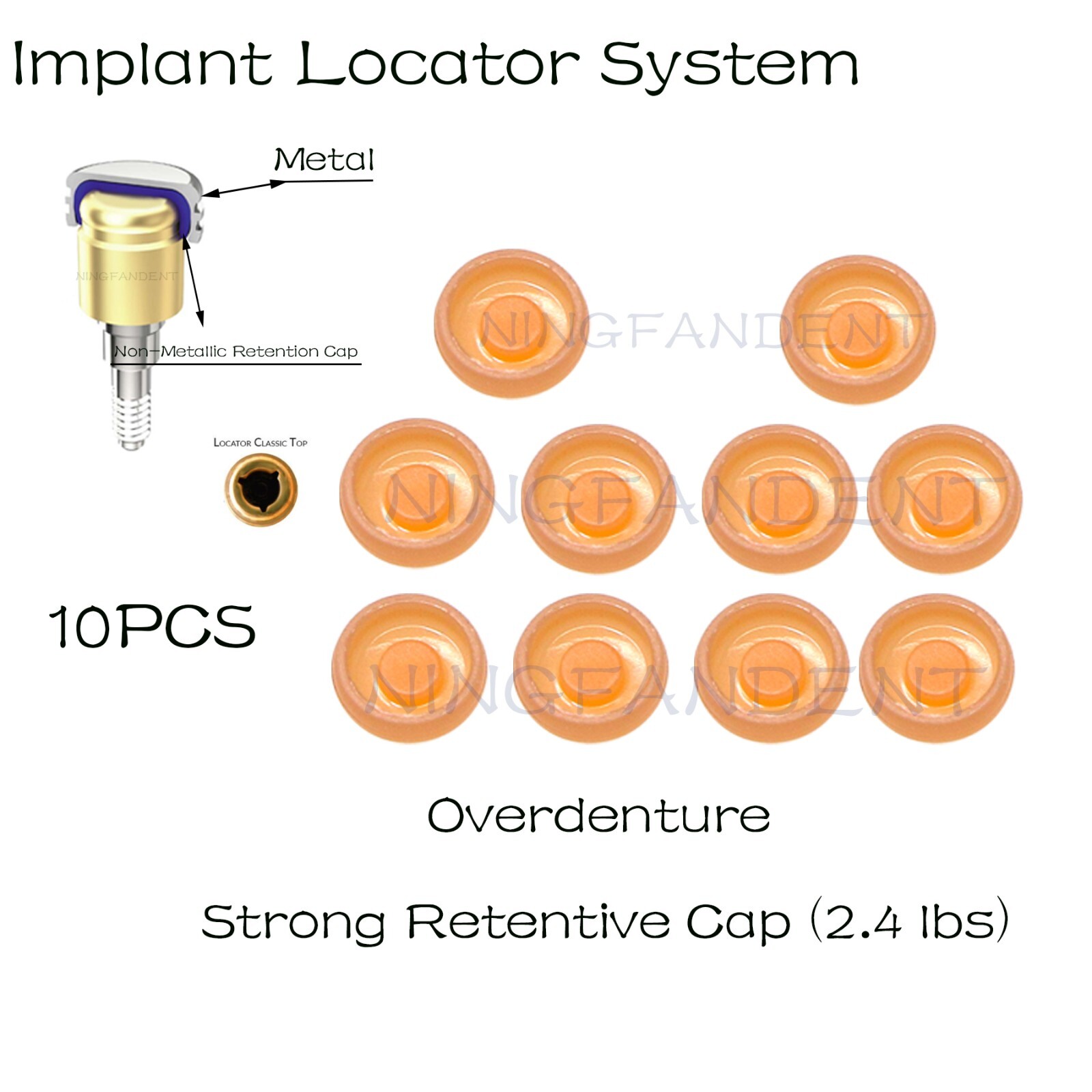 Zimmer Adin Mis Bego Locator Abutments For 1-5.0mm,Dental Wrench screw driver