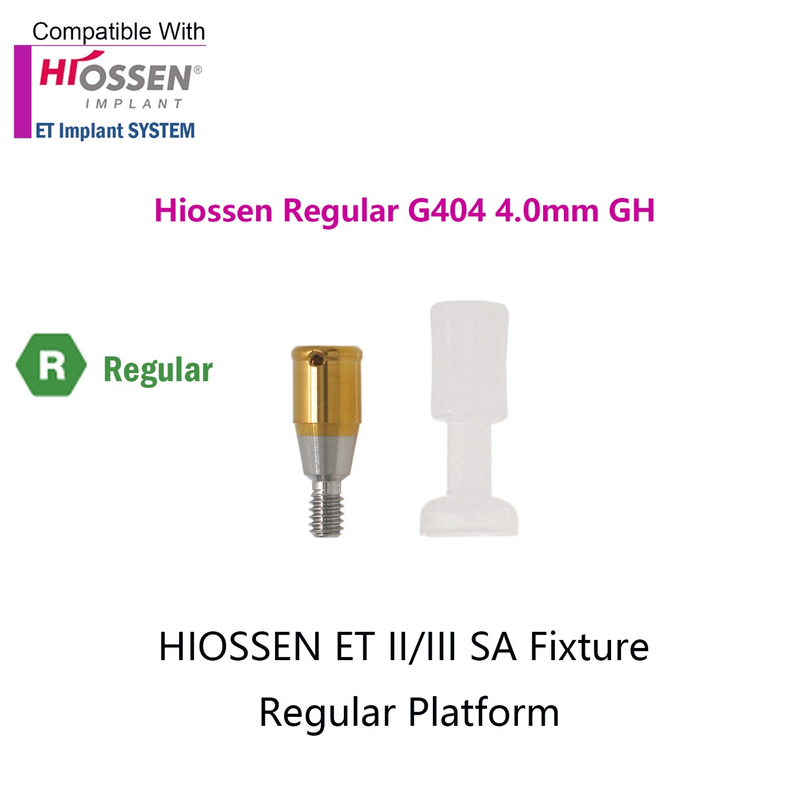 Dental Locator Overdenture Abutment Male Cap Inserts fit HIOSSEN Osstem Regular