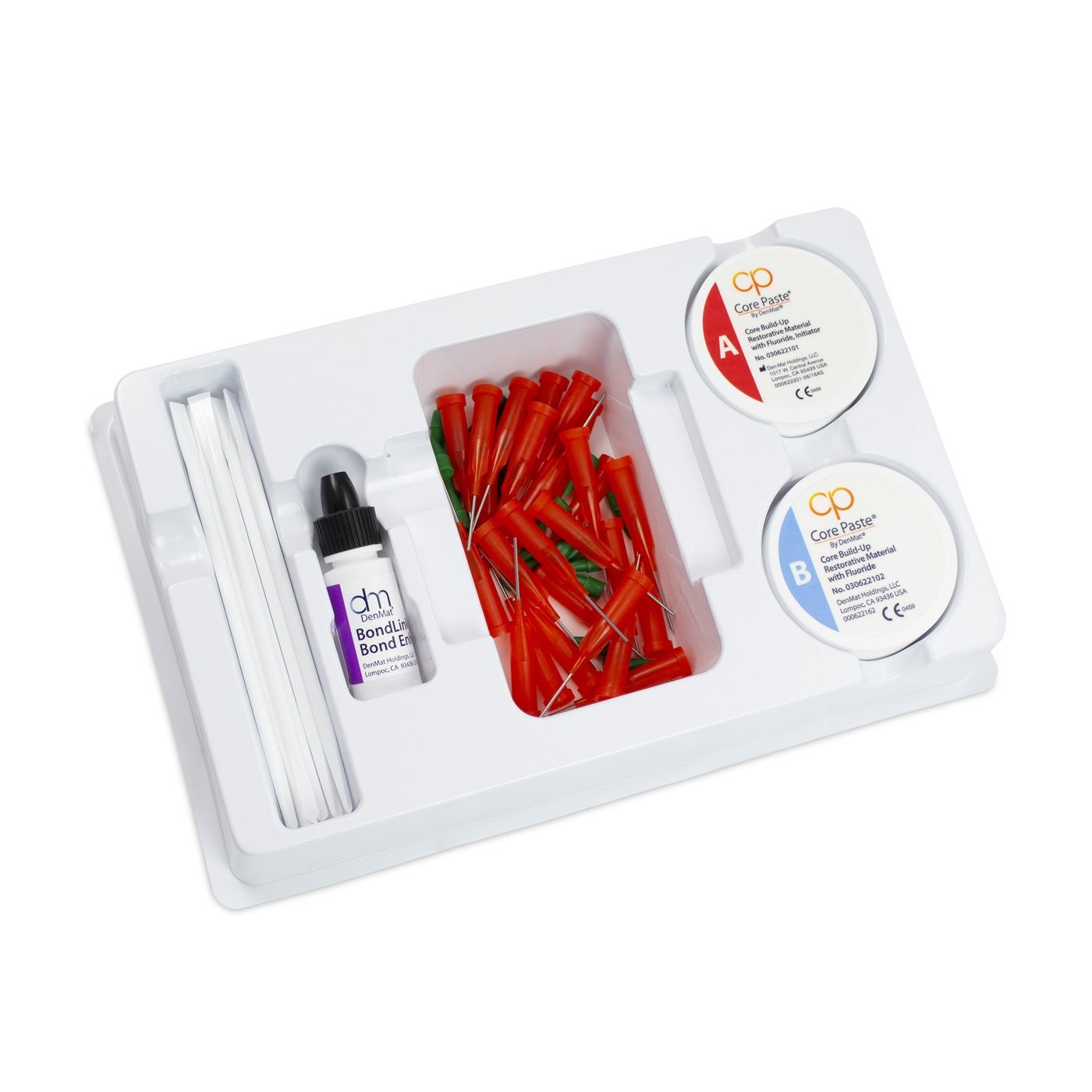 Denmat 030622100 Core Paste Composite Regular w/ Fluoride White Kit EXP May 2027