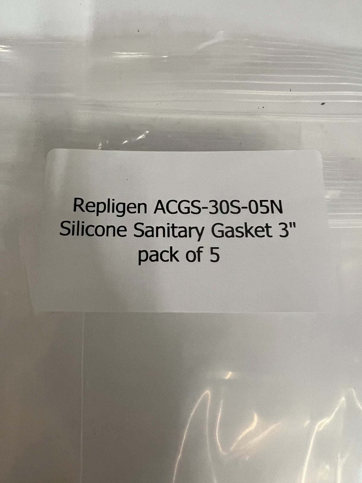 Repligen ACGS-30S-05N Silicone Sanitary Gasket 3 Inch – Pack of 5