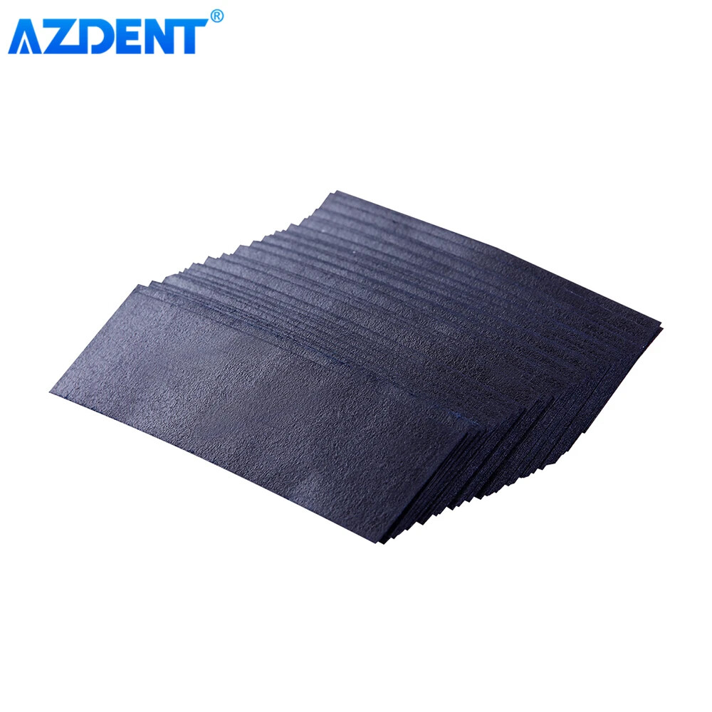 300 Sheets/Box AZDENT Dental Articulating Paper Size 55*18mm Blue Strips Oral