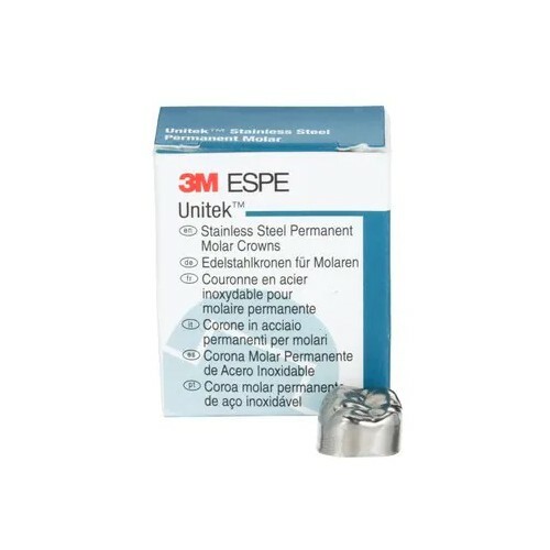 *5-Pack*3M Stainless Steel Permanent Molar Crown Size-5 Lower Right 900345