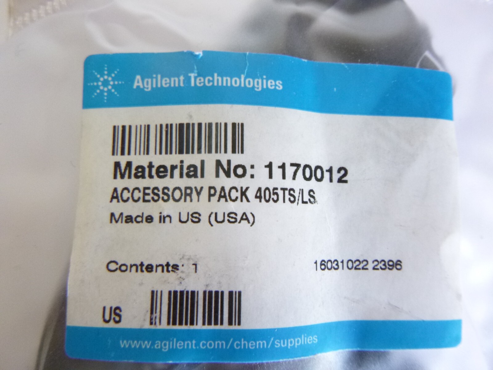 Agilent Technologies Material No. 1170012 Accessory Pack 405TS/LS 1 60310222396