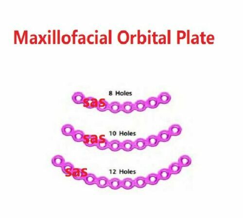 Maxillofacial Adaption Orbital Plate mandible products lot of 5 pcs