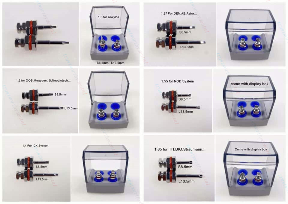 Dental Driver Wrench Ratchet Screwdriver Abutment Screw ITI/1.0/1.2/1.27/1.4/NOB