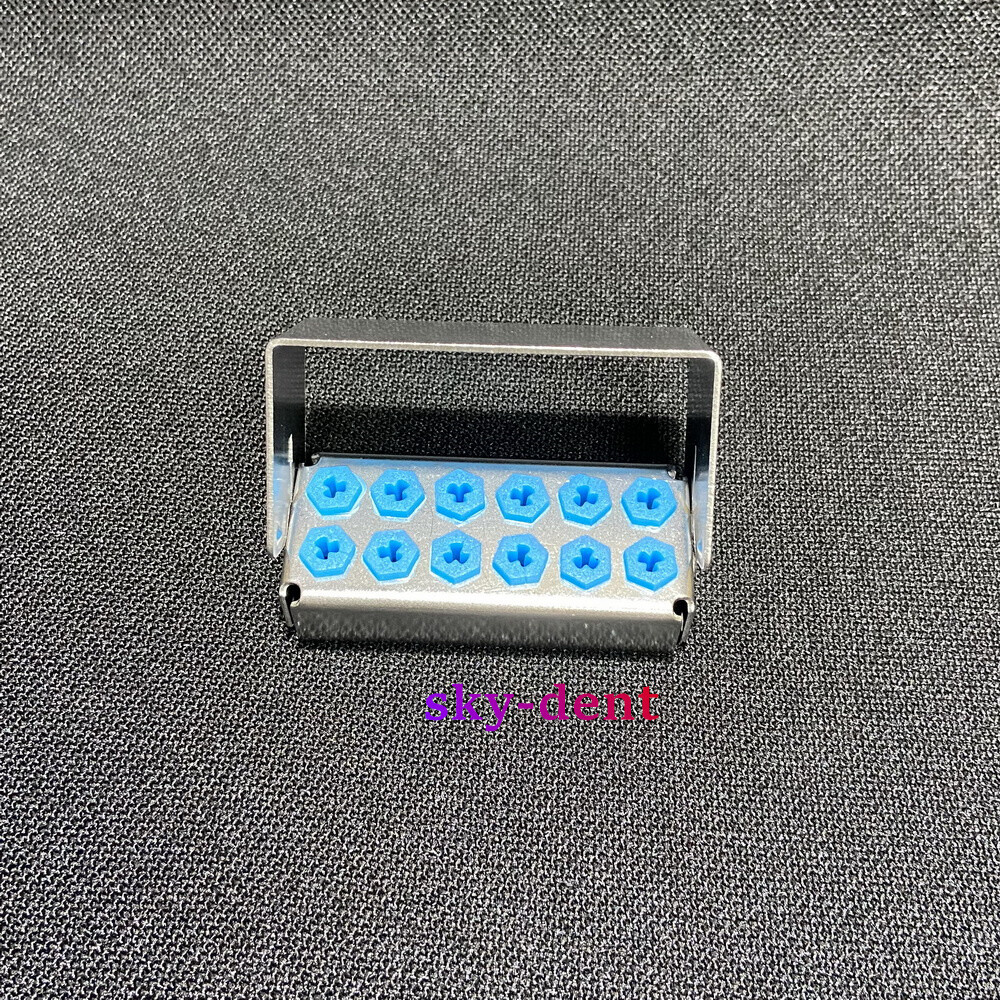 8/12/30 Hole Dental Implant Drills Organizer Holder Sterilization Case Bur Block