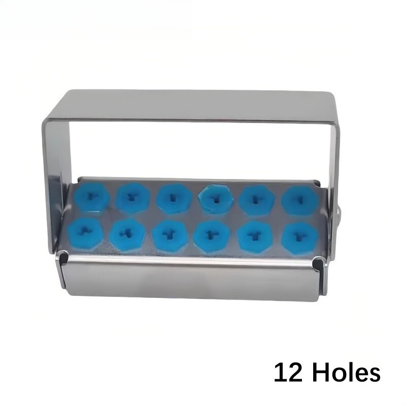 Dental Disinfection Box Implant Drill Burs Organizer Holder Block 8/12/30 Holes