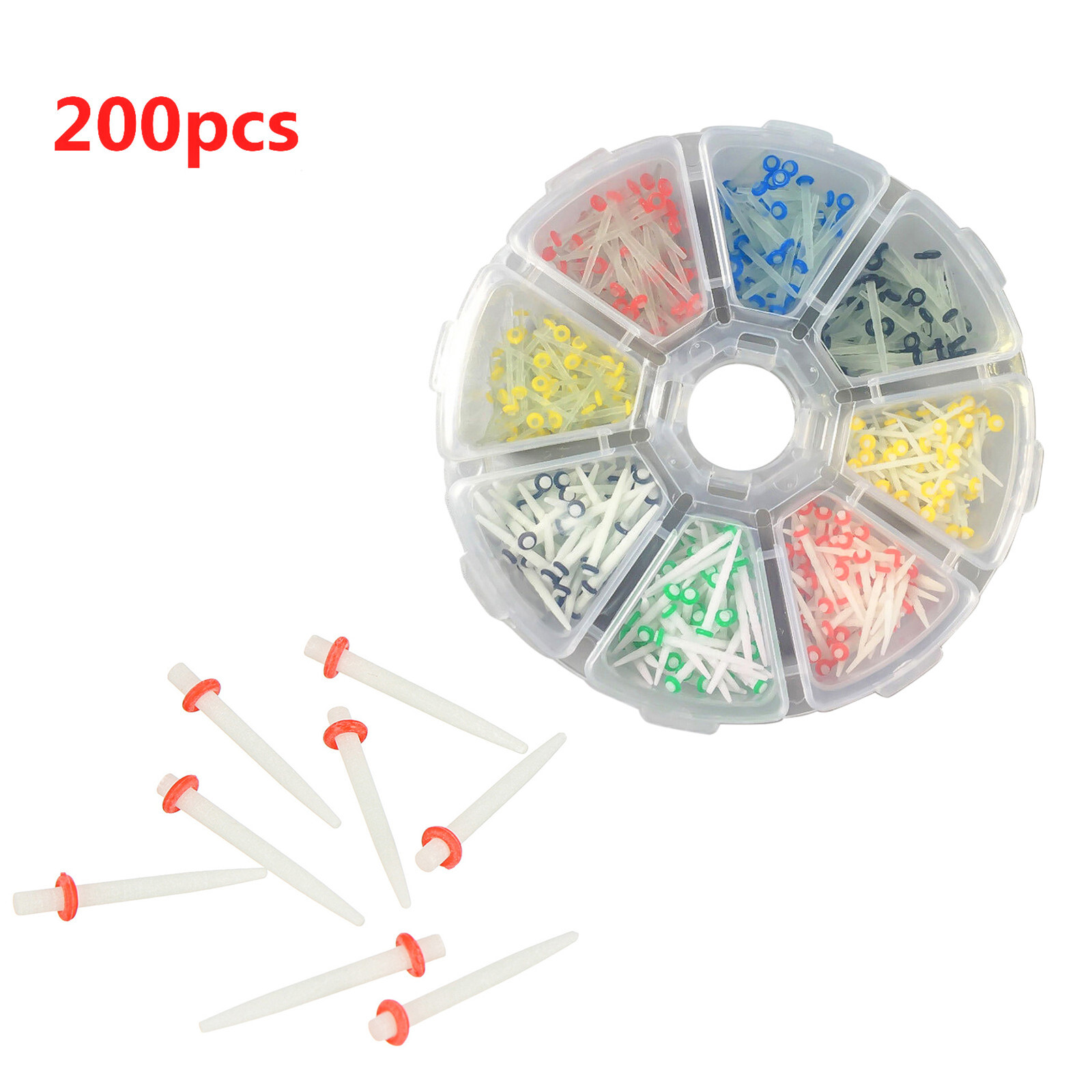 200Pc Coloful Dental Fiber Post Material Glass Fiber Composite Post Quartz Screw