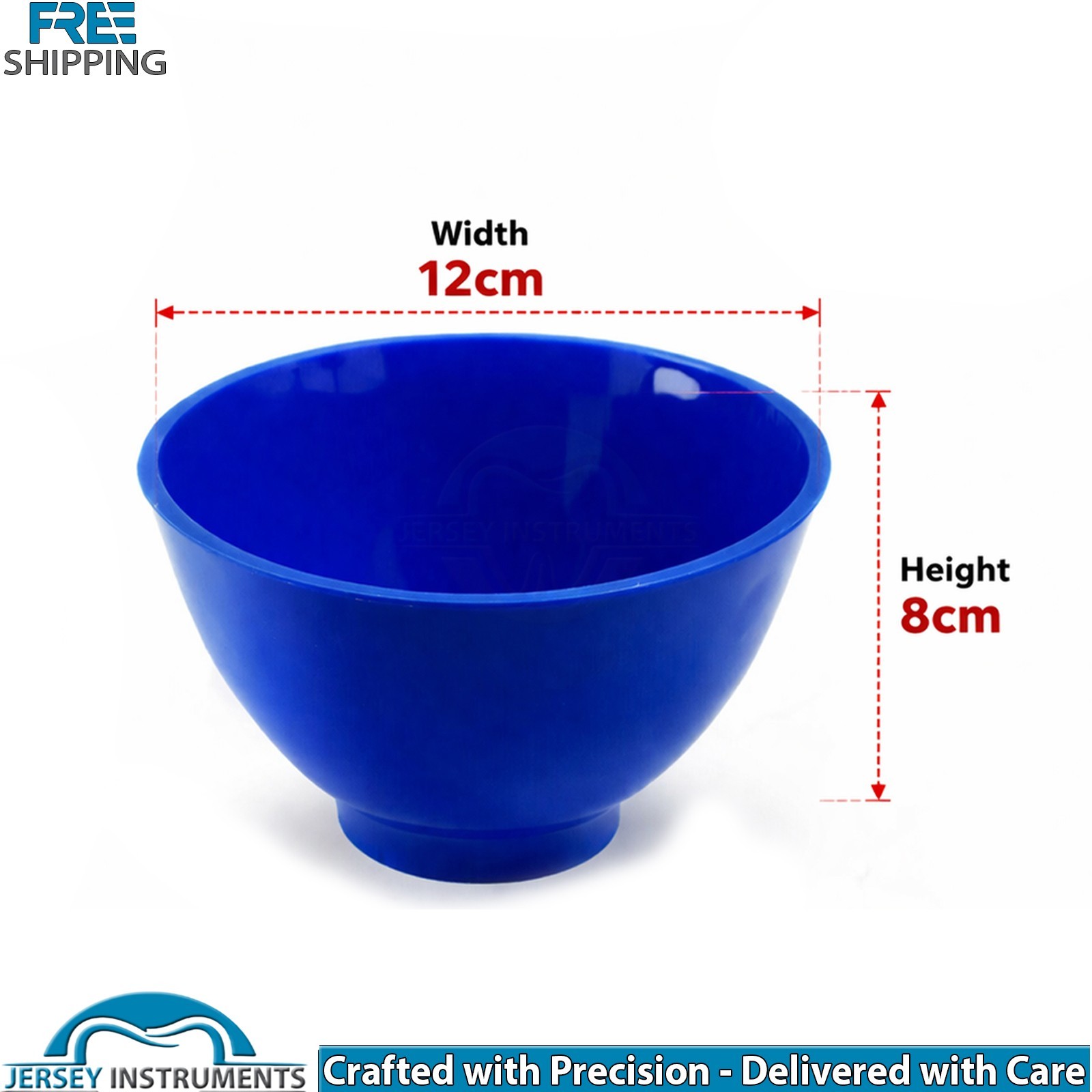Dental Lab Silicon Mixing Bowl Flexible W Plastic Spoon Alginate Mixing Spatulas