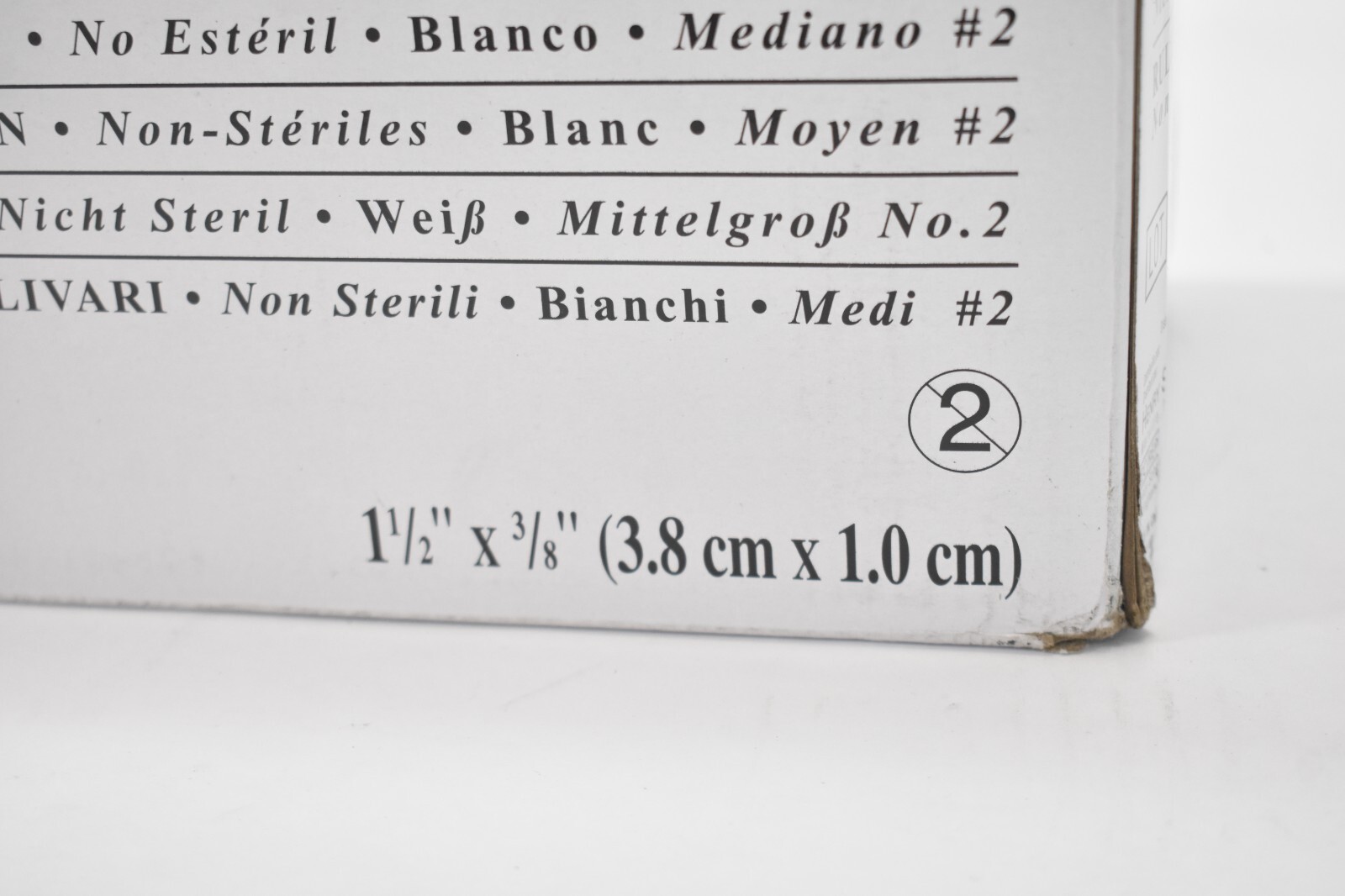 Henry Schein 102-5455 Cotton Rolls Non Sterile #2 Medium 2000 Pack 1-1/2″ x 3/8″