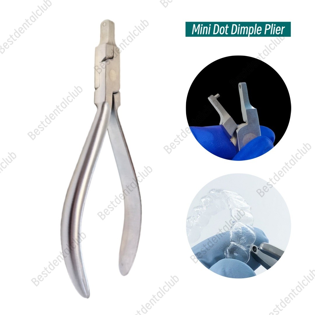 Dental Mini Dot Plier Retainer Invisible Brace Clear Aligner Dimple Ortho Pliers