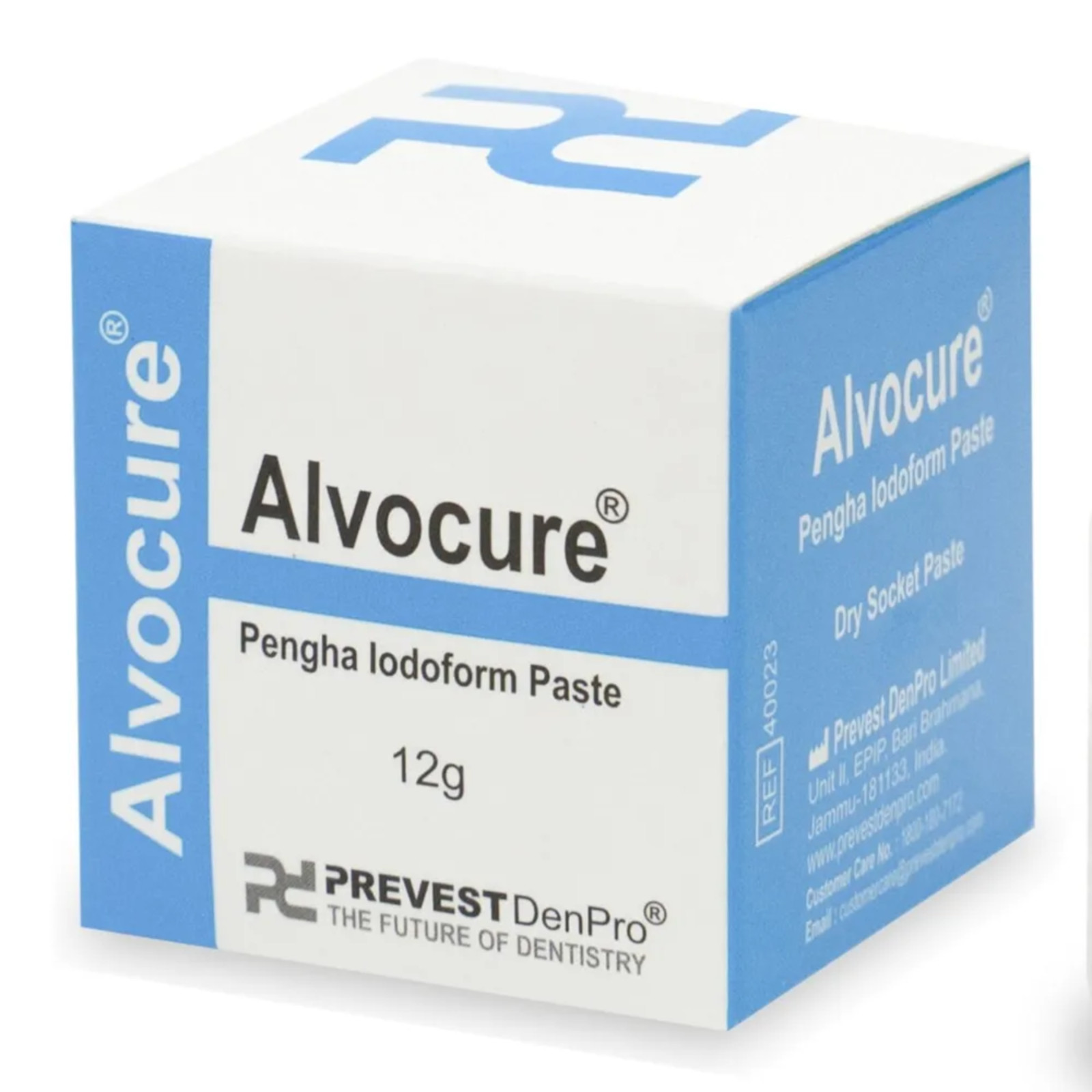 Alvocure Iodoform Paste Eugenol Dental Alveolar Dressing Analgesic Styptic 12g