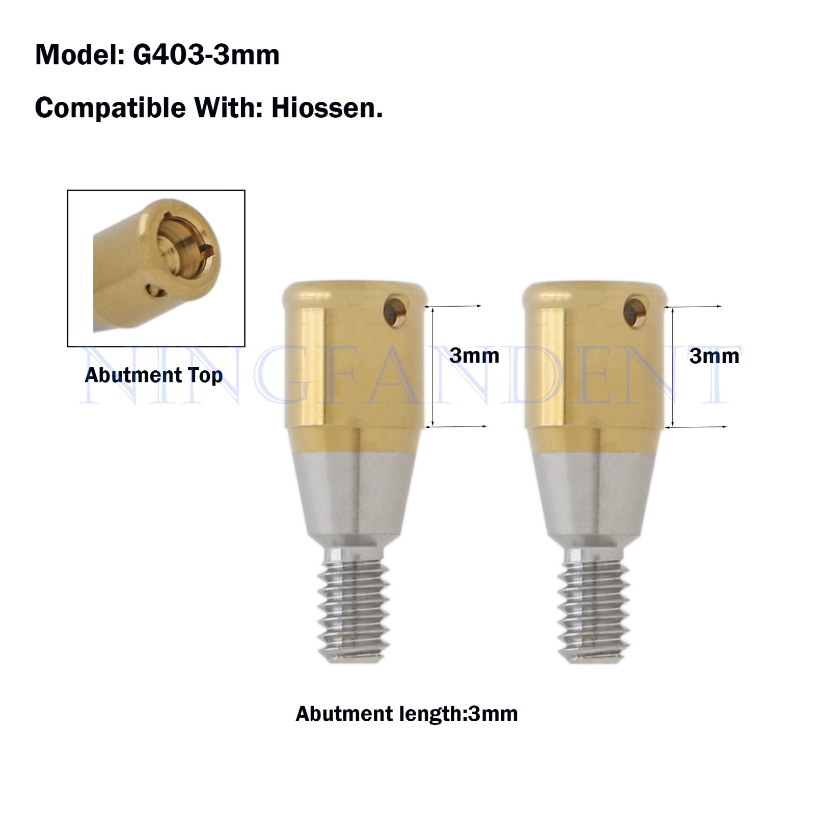 Implant For HIOSSEN Regular Locat0r Abutment AH=3.0mm ,Overdenture Insertion Cap