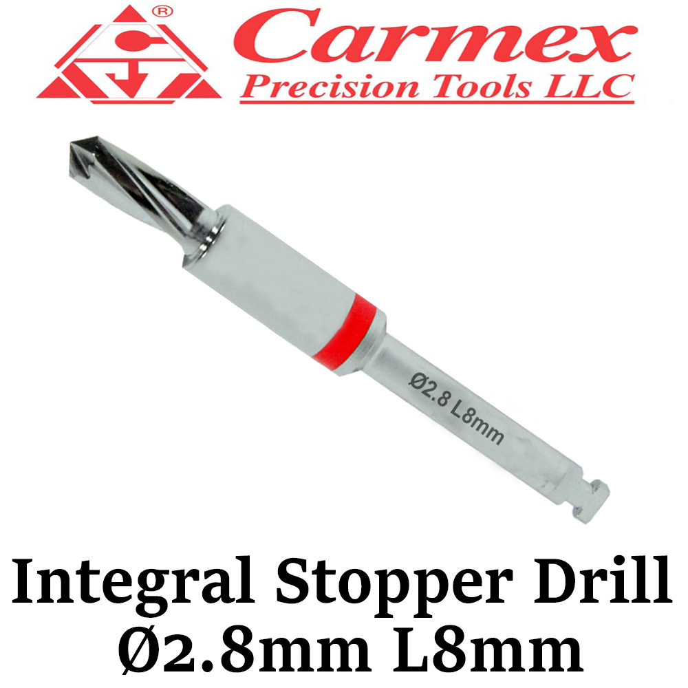 1x Carmex Dental Implant Surgical Integral Stopper Drill Irrigation Ø2.8mm