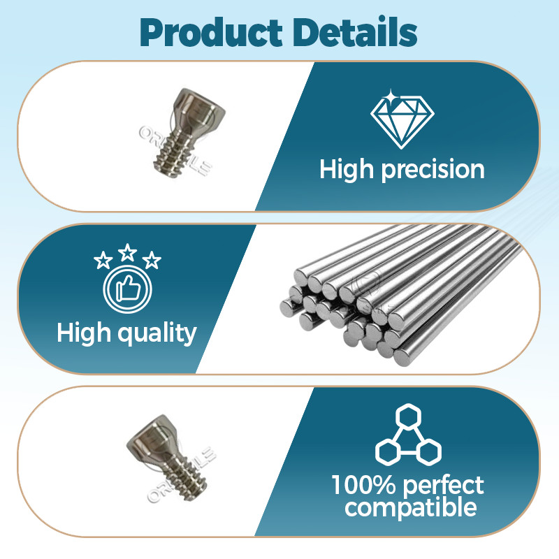 10/20/30/50/100pcs Titanium abutment screw fit to straumann ITI platform RC NC