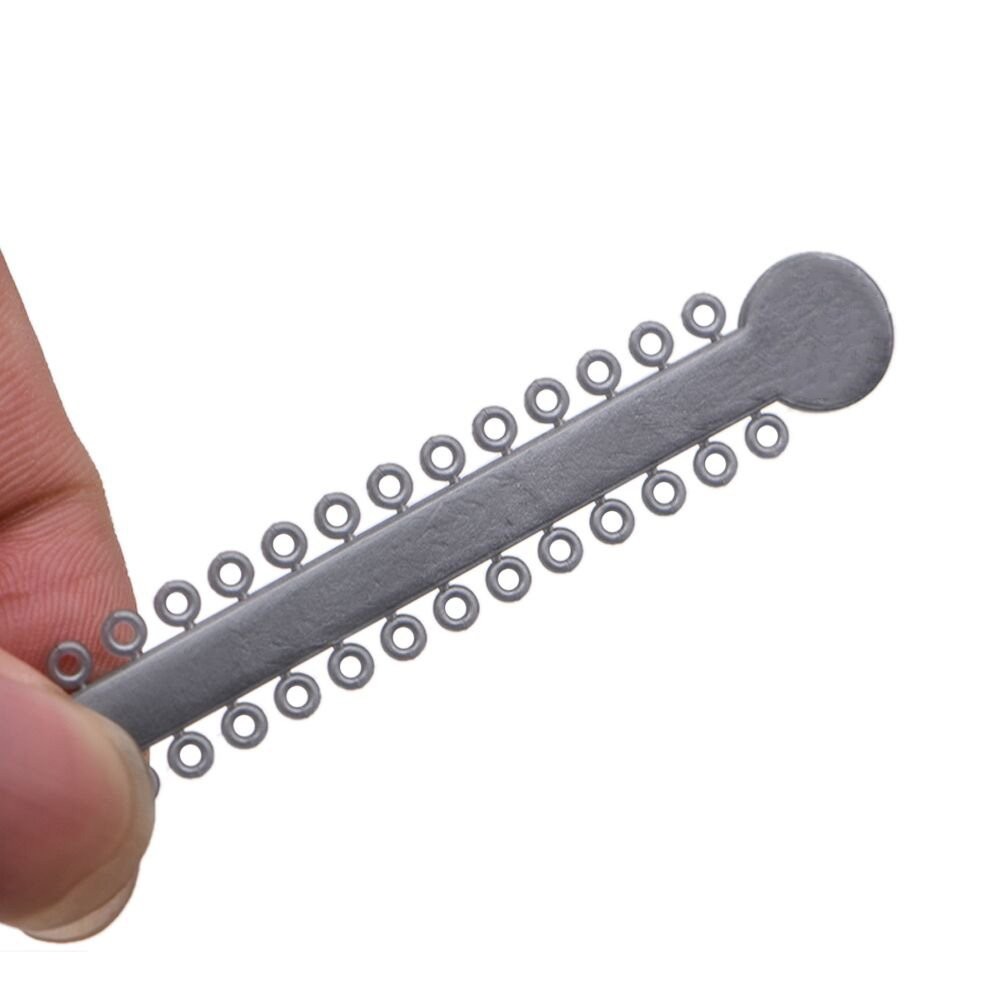 Angzhili Dental Ligature Ties for 1040 Count (Pack of 1), Gray