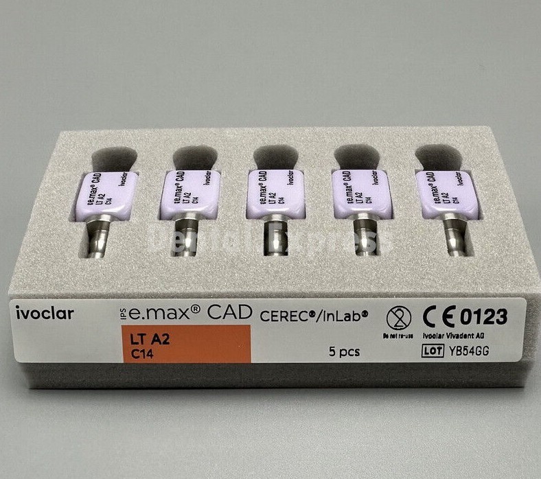 IPS E.MAX Dental Glass Ceramic Lithium Dislicate Blocks CEREC Emax CAD Block