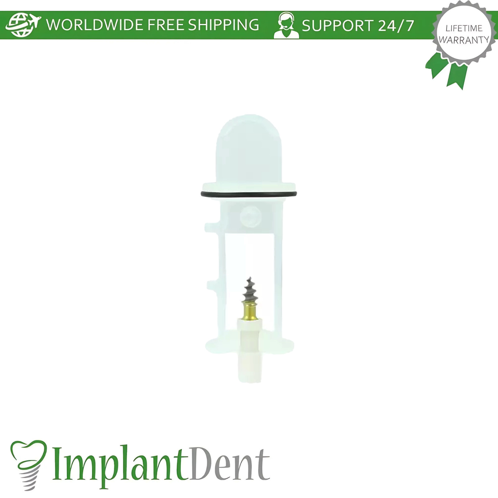 1x Root Shaped Compressive Short Neck Dental One Piece Fixture Dentistry Lab
