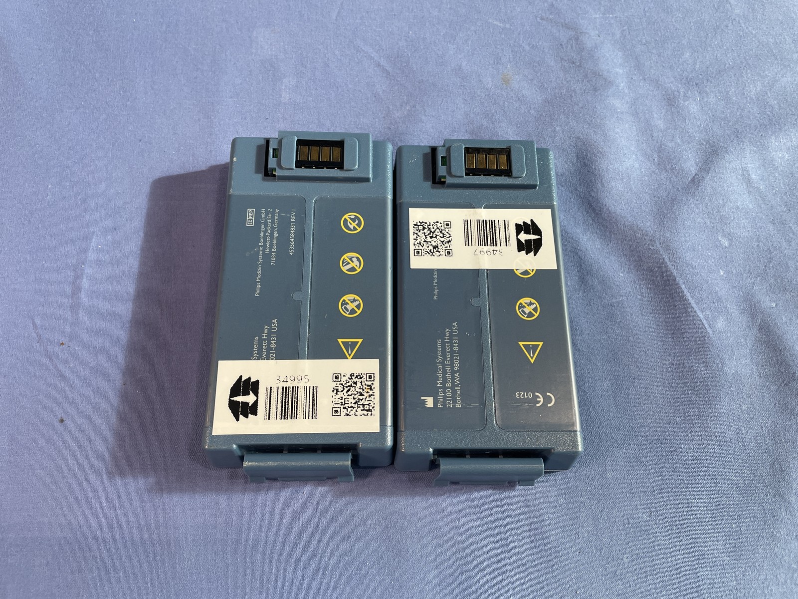 LOT OF 2 Philips M5070A HeartStart FRx Batteries Install before 2025-01/ 2025-05