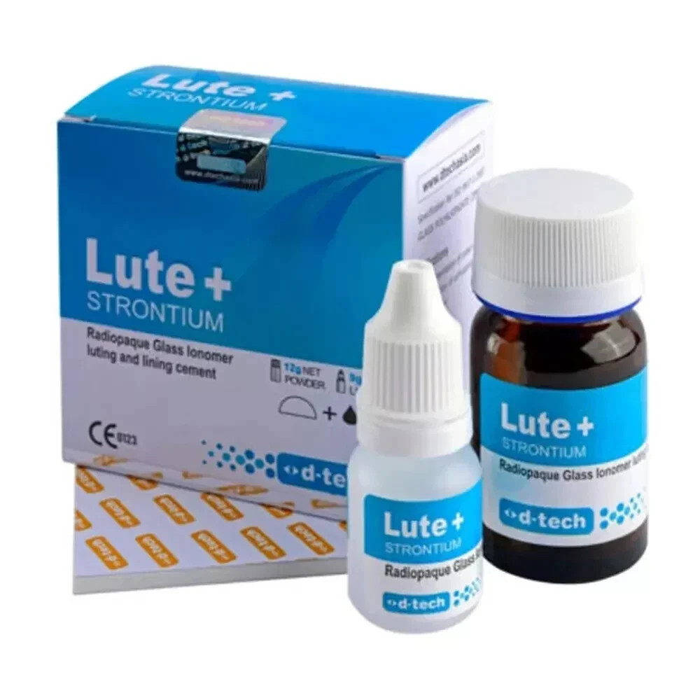 D-Tech Lute Plus Strontium based Glass Ionomer Luting Cement FREE SHIPING