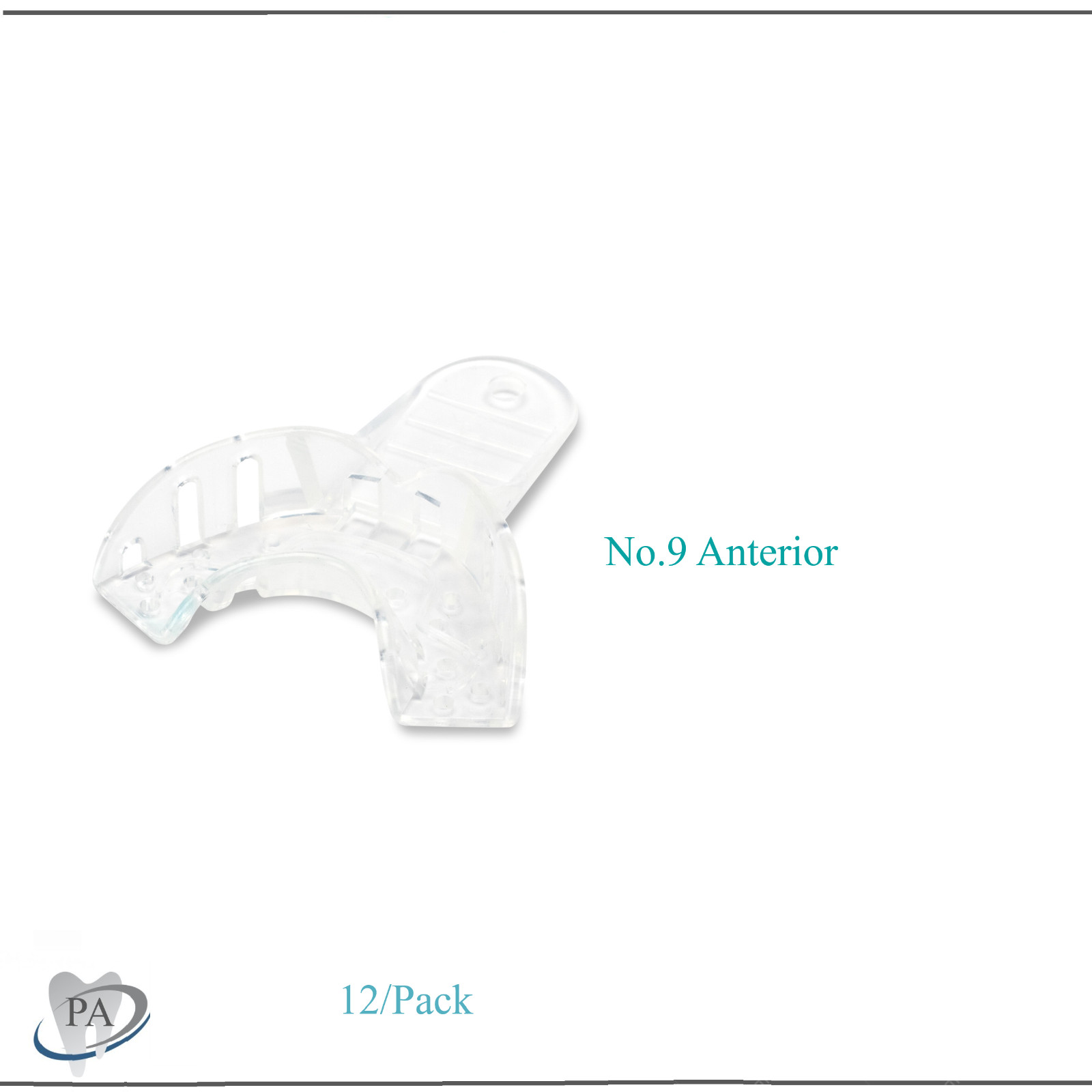 Dental Clear Impression Trays “Excellent Crystal” (CHOOSE SIZE) (1 Bag of 12)