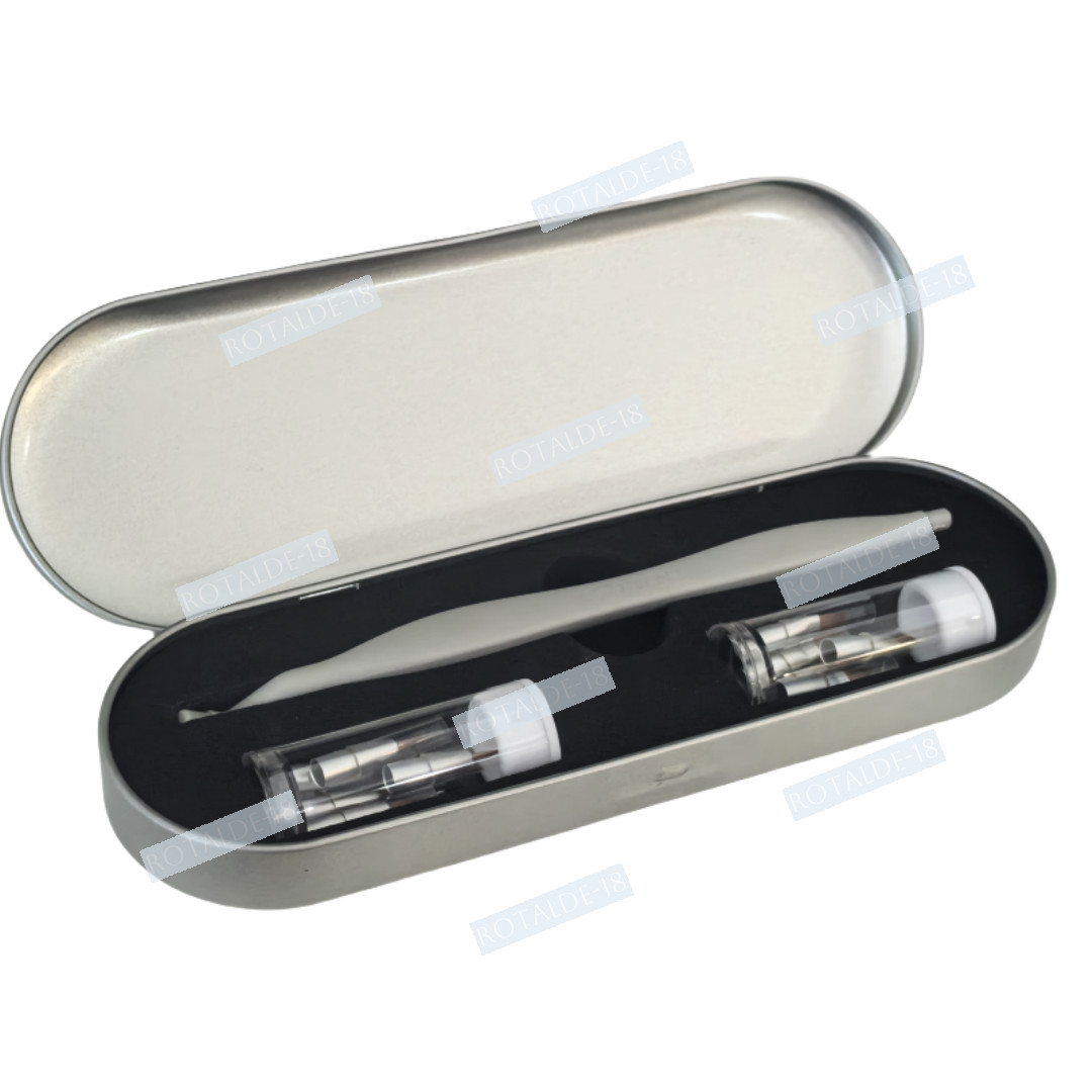 Dental Brush Pen Replaceable Brushes Tips Straight Curved Head Mini Micro Brush
