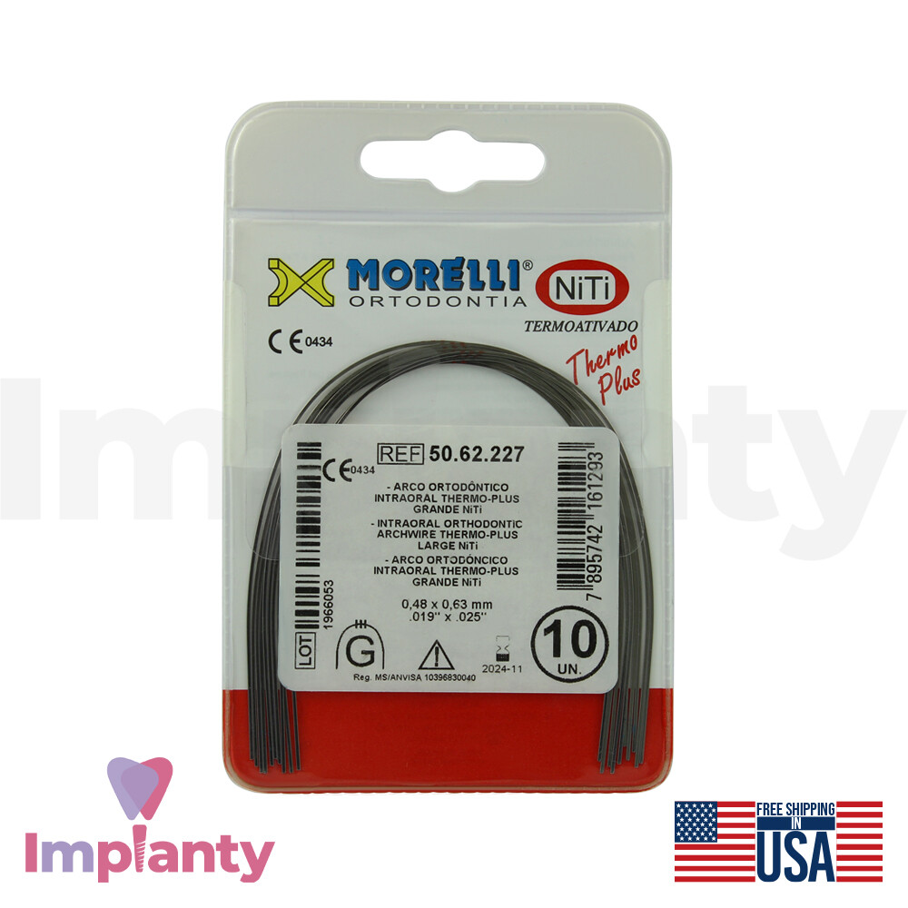 Morelli Orthodontic Alignment NiTi Thrmo Plus Rectengular Archwires Dental Tool