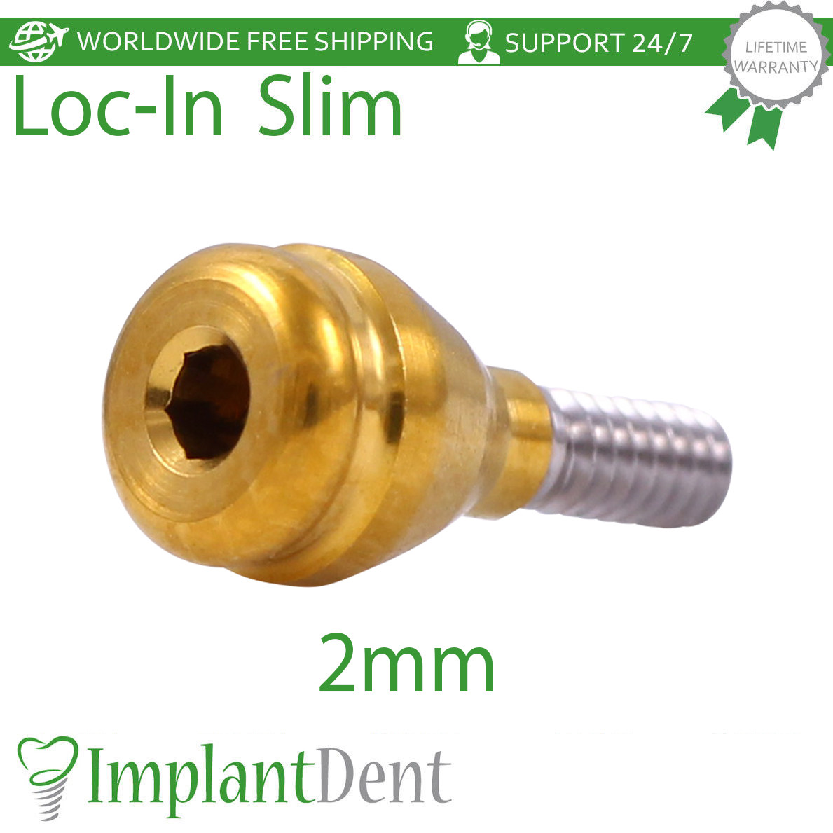 Slim Platform Lokator Attachment Silicone Caps Kit Dental Fixture Int Hex Lab