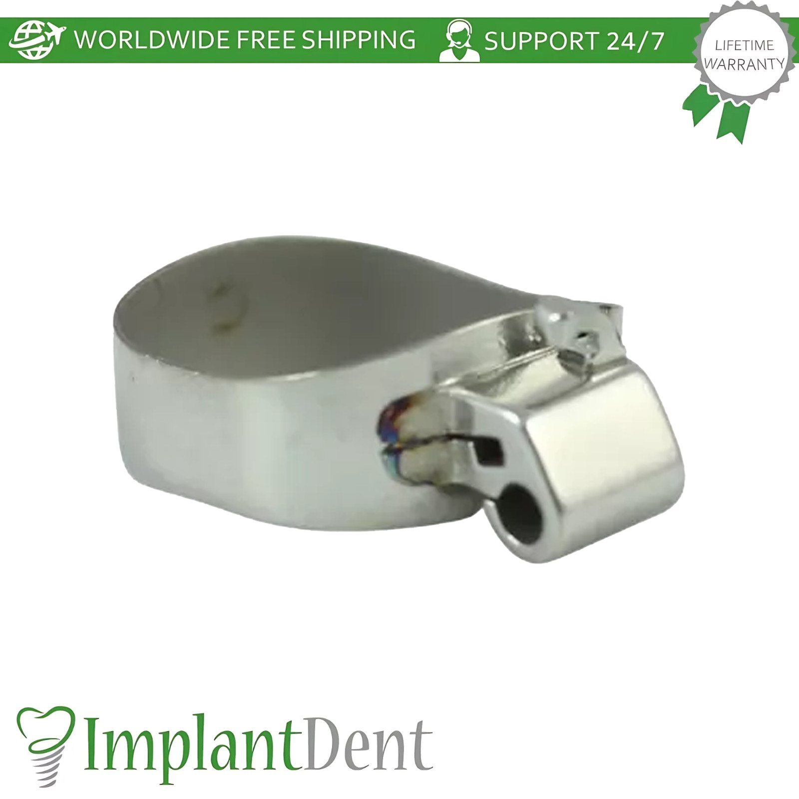5x Dental Molar Double Tube Anatomical Upper Right Band Braces Span Ortho Lab