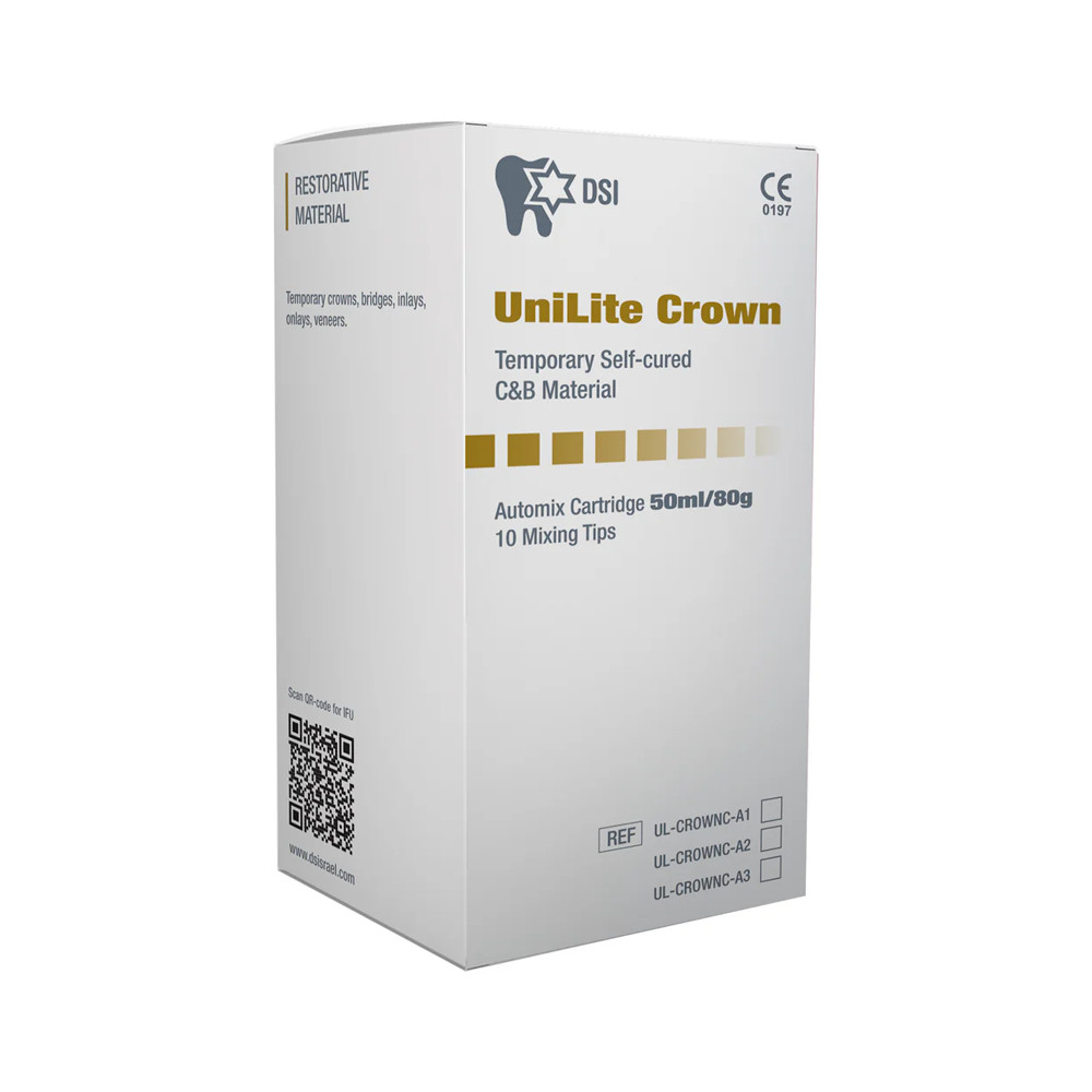 Dental DSI Temporary C&B Material Self Cured 80g Crown & Bridge 1:1 Cartridge